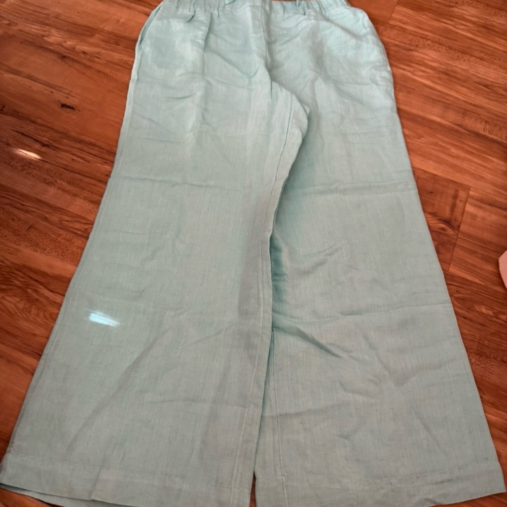 Boston Proper Light Blue Malibu Pants